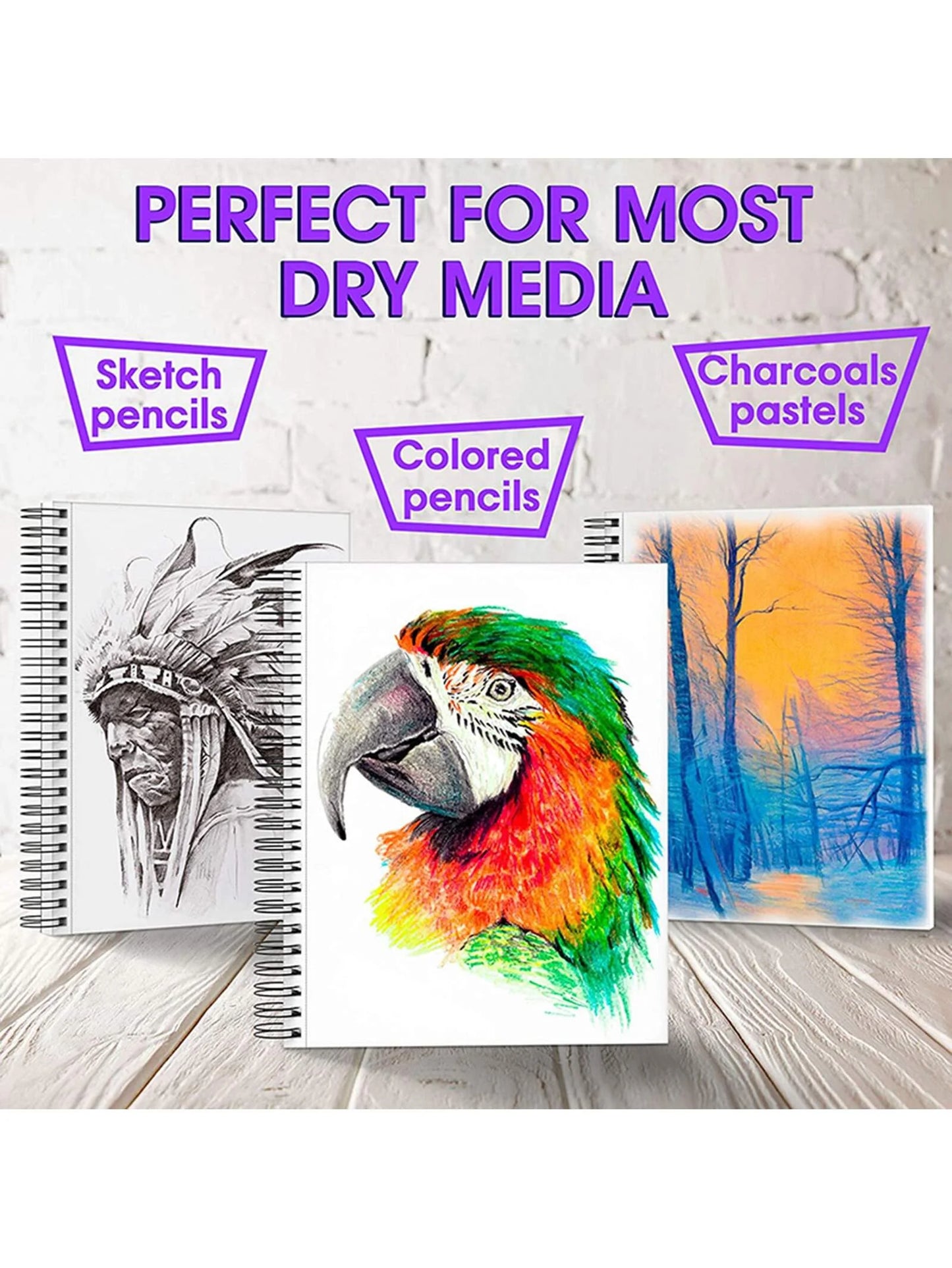 Bview Art Professional Watercolor Paper Pad 9x12 Inch 30 Sheets 140lb