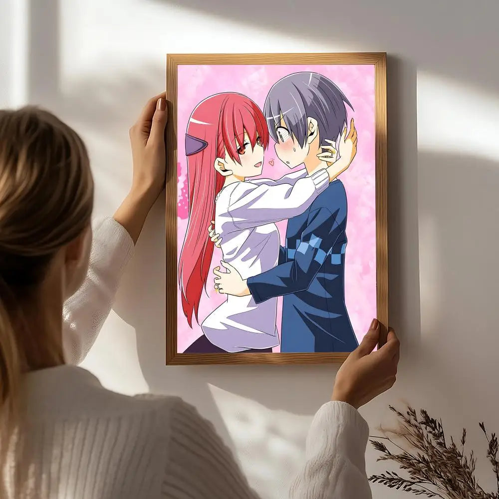 Fly Me to the Moon Anime Poster – HD Self-Adhesive Wall Art Anime Wall Poster Peaceful Pleasures Health and Wellness White5 40X50cmNoframe