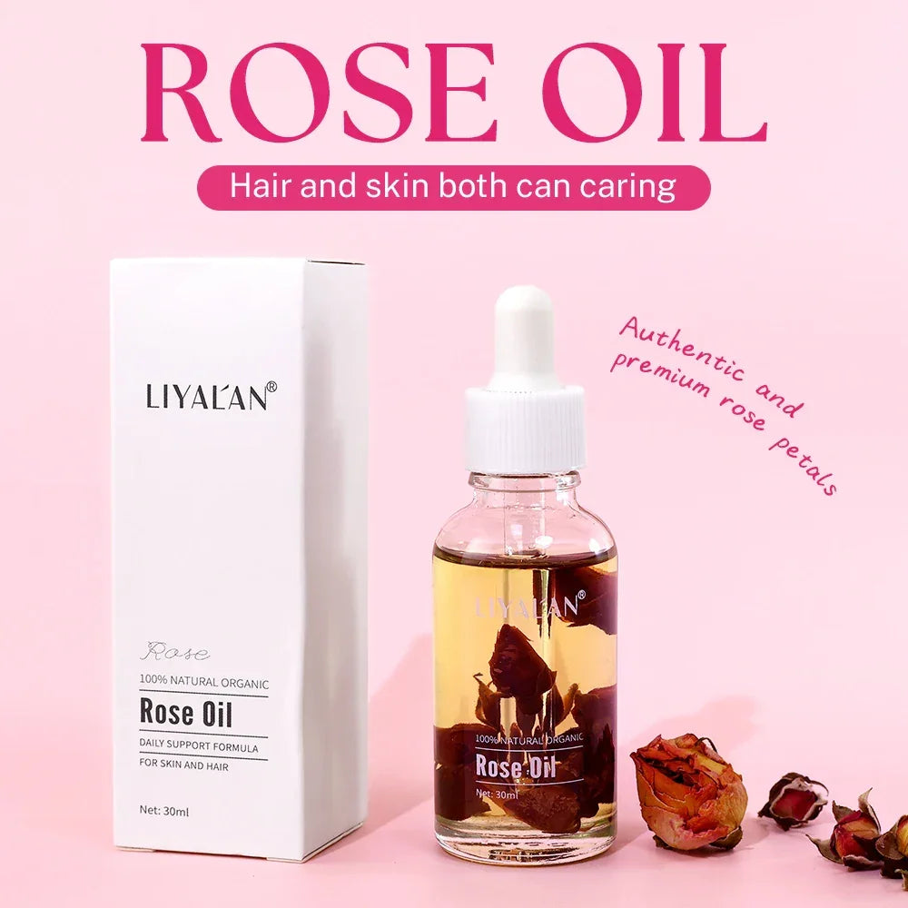 Rose Petal Essential Oil – Face, Body & Hair Peaceful Pleasures Health and Wellness