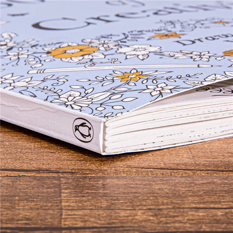 Bview Art 30 Days Creativity Stress-relief Coloring Book Adults