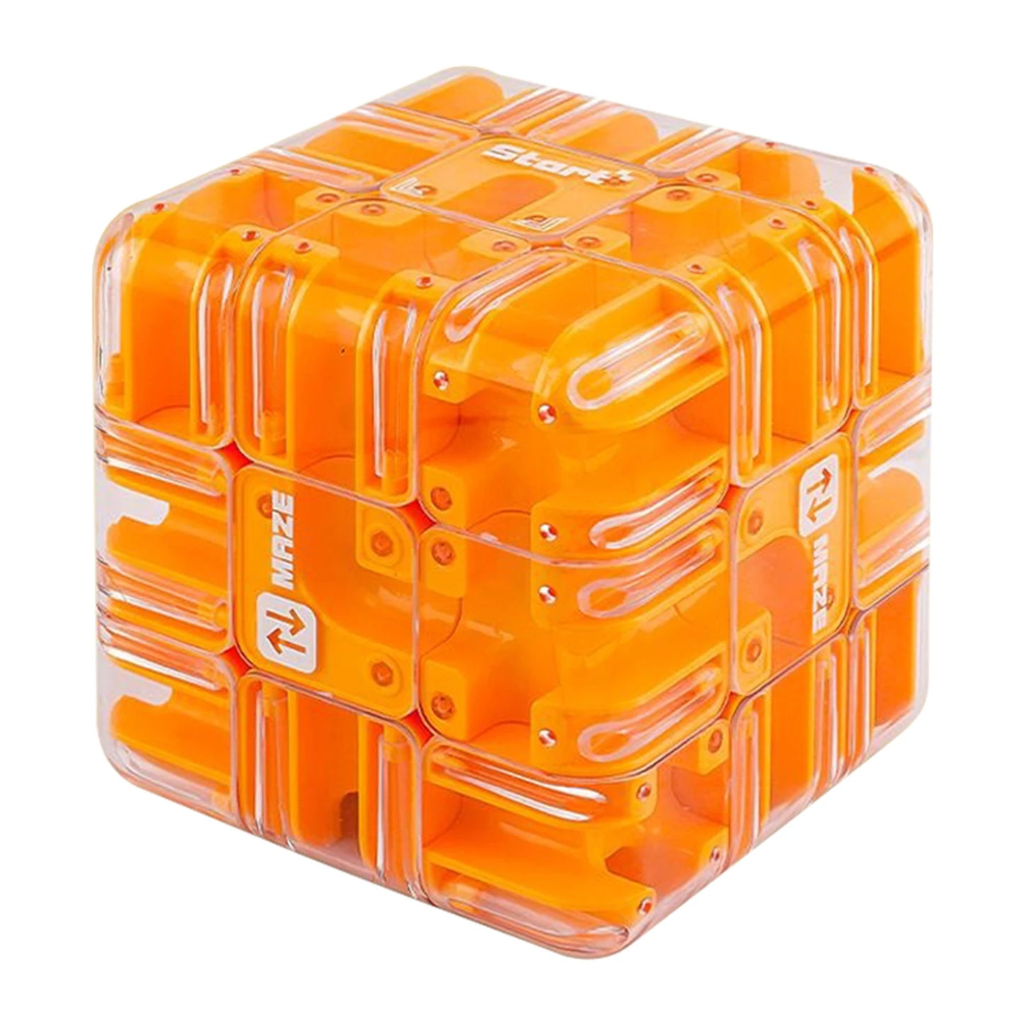 3D Maze Cube Puzzle with Rolling Ball – Brain Teaser Toy