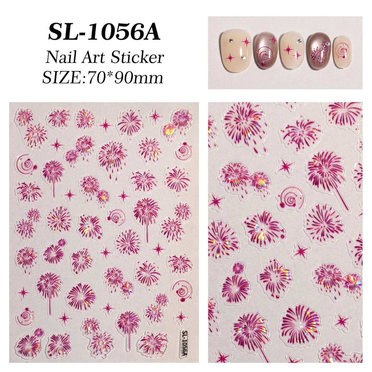 Christmas Seashell Glitter Manicure Nail Decals Self Adhesive 5D Embossed Laser Sticker Nail Supplies For Nails Art Decorations Peaceful Pleasures Health and Wellness