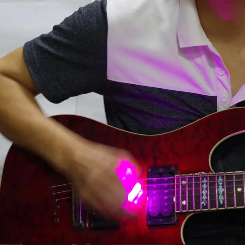 Glowing Guitar Picks Non-slip Jazz Plectrum LED Lights Electric