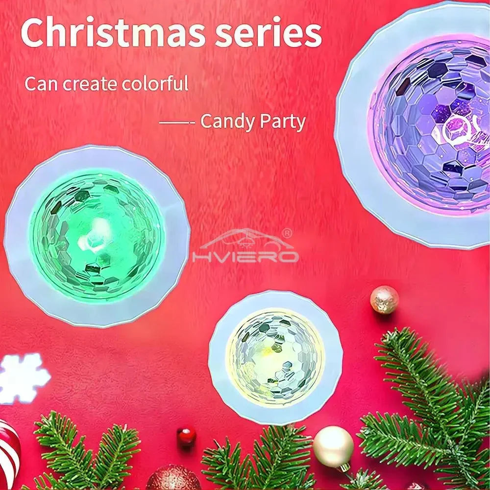 RGB Music LED Atmosphere Dome Lamp | DJ Party Night Light USB