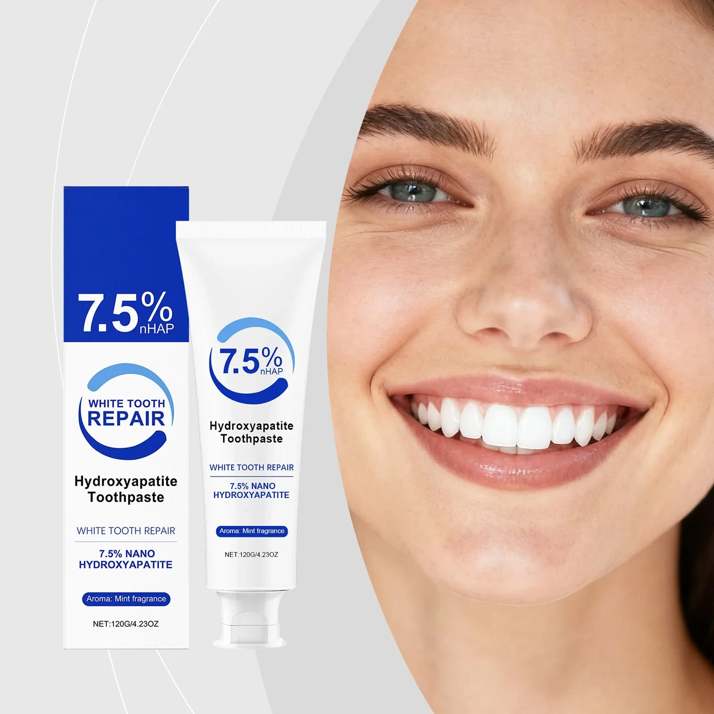 Hydroxyapatite Whitening Toothpaste – Fresh Breath, 120g