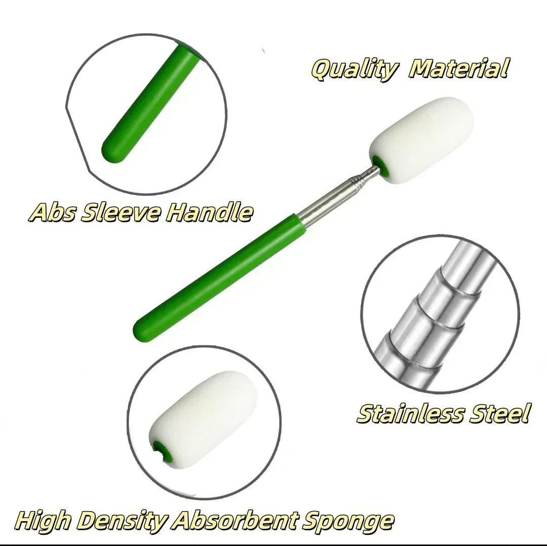 Pottery Sculpture Sponge Holder DIY Pottery Absorbent Sponge Telescoping Stick Ceramic Throwing Stick Pottery Trimming Tools Peaceful Pleasures Health and Wellness