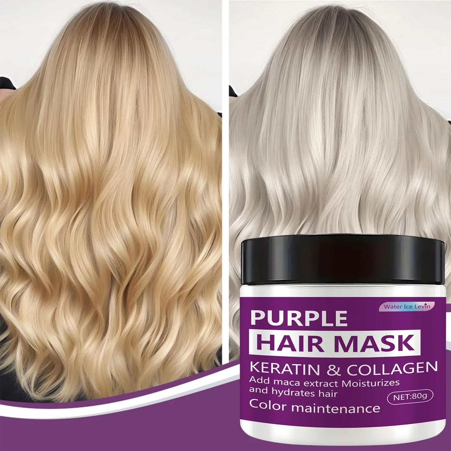 Purple Hair Mask – Color-Lock, Deep Moisture & Frizz Control