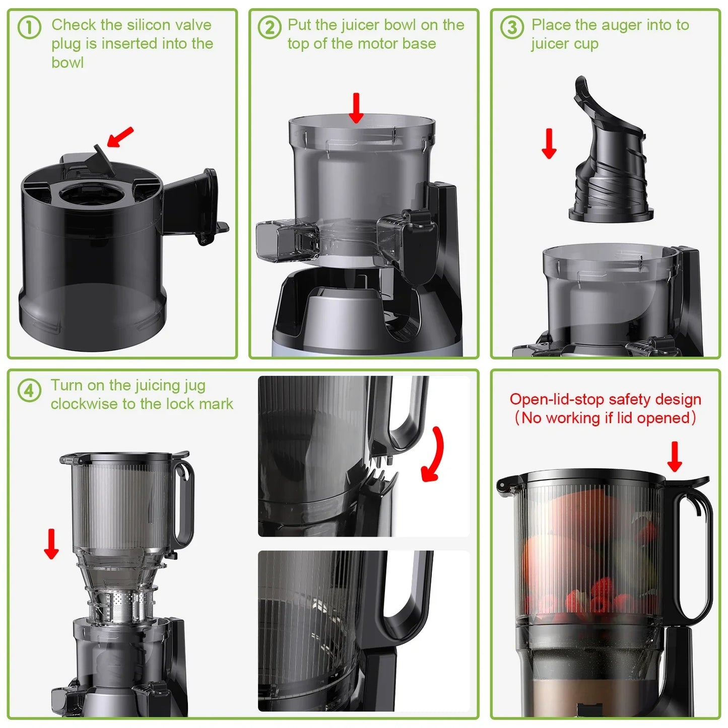 BioloMix Cold Press Juicer – 130mm Feed Chute, High Yield, BPA-Free Juicer BioloMix