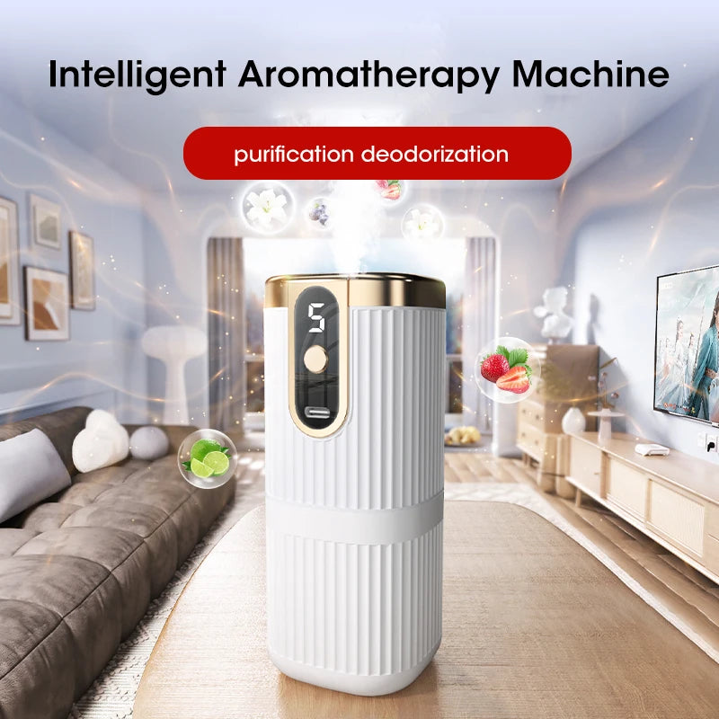 Rechargeable Mini Essential Oil Diffuser 5-Speed Air Humidifier Large Mist Freshener for Home and For Car Aromatherapy Peaceful Pleasures Health and Wellness