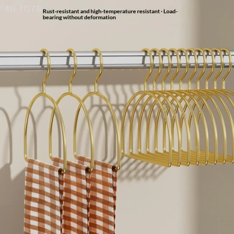 5-Pack Gold Half Round Scarf Hangers | Closet Organizer