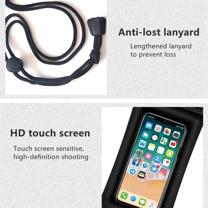 Waterproof Floating Phone Pouch with Airbag | Dry Bag