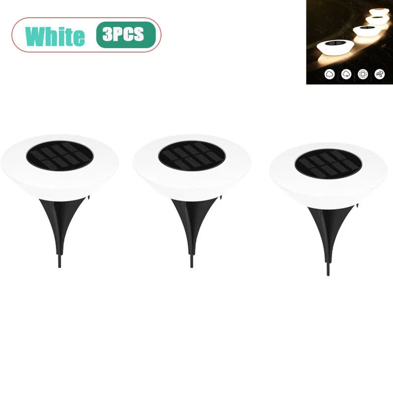 10-Pack Solar Outdoor Path Lights – IP65 Waterproof Spike Lamps