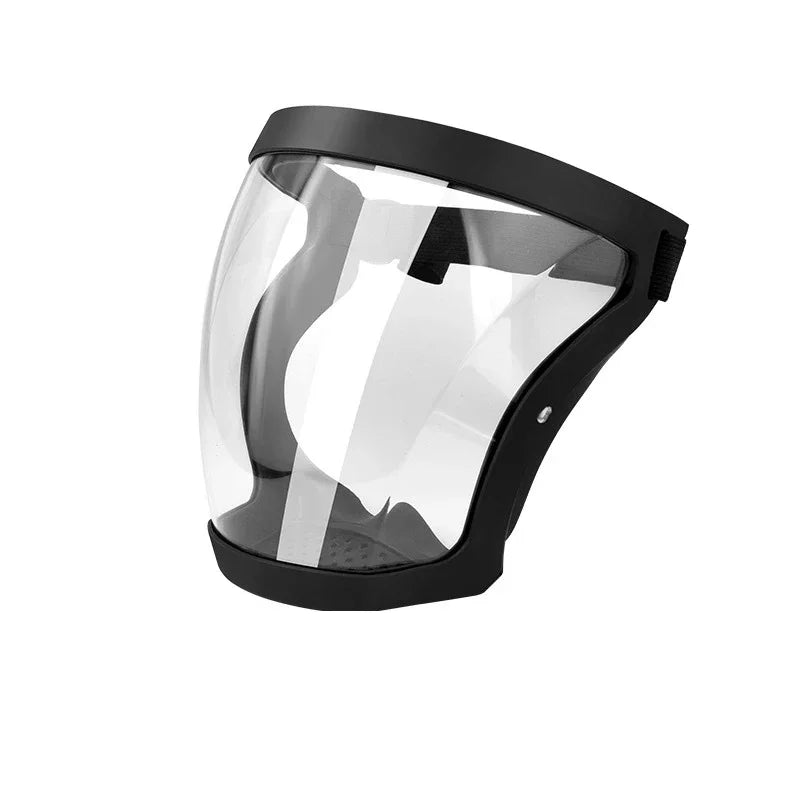 Protective Mask Electric Welding Cutting and Grinding Mask Transparent Face Protection Dust-proof Protective Mask Peaceful Pleasures Health and Wellness Black