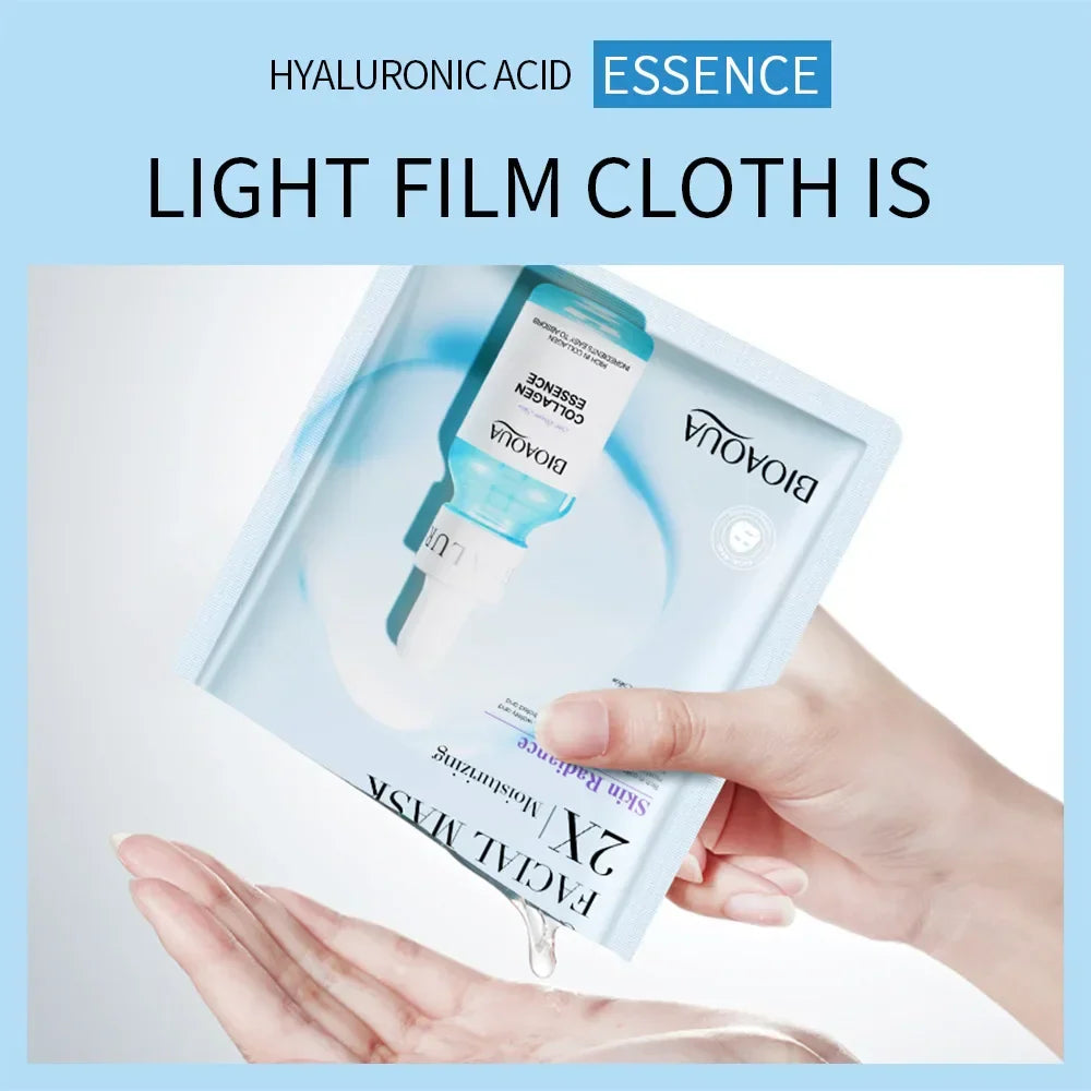 BIOAQUA 20-Pack Vitamin C Collagen Sheet Masks | Hyaluronic