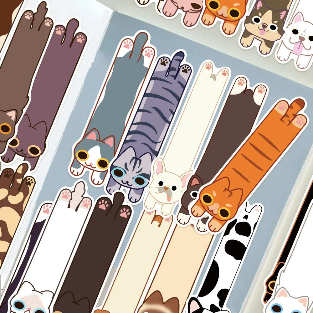 Bview Art Adorable Cat Dog Bookmark Notes Portable Sticky Page