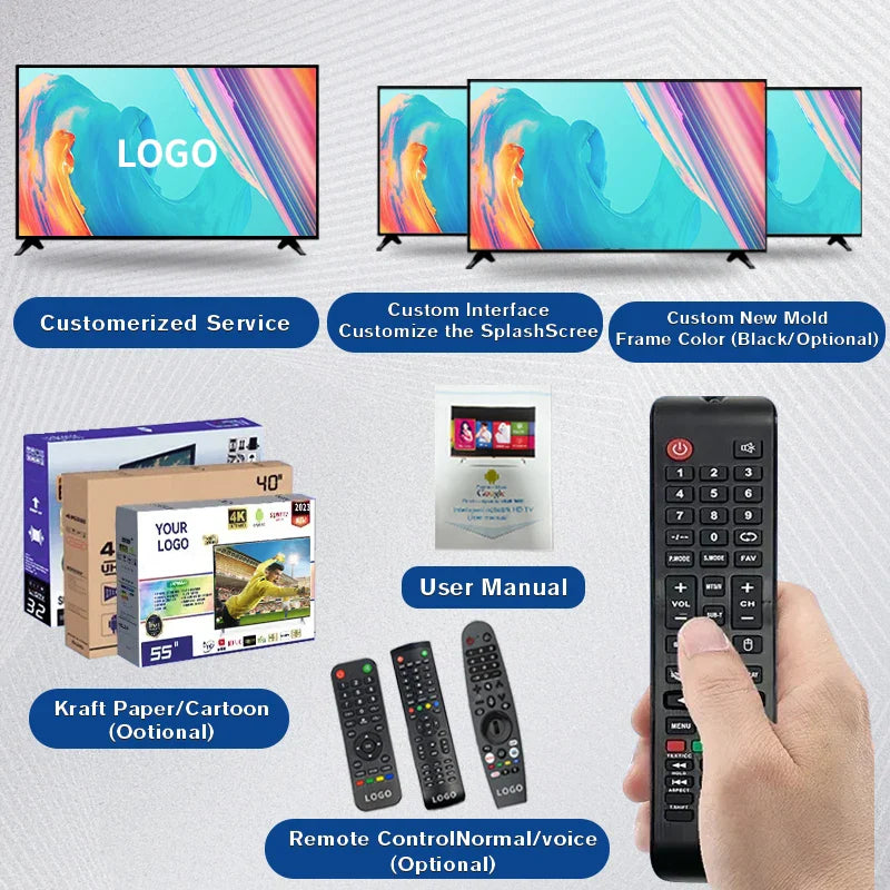 4K Android Smart LED TV 32–85 Inch | Wi-Fi, HDMI, Game Mode