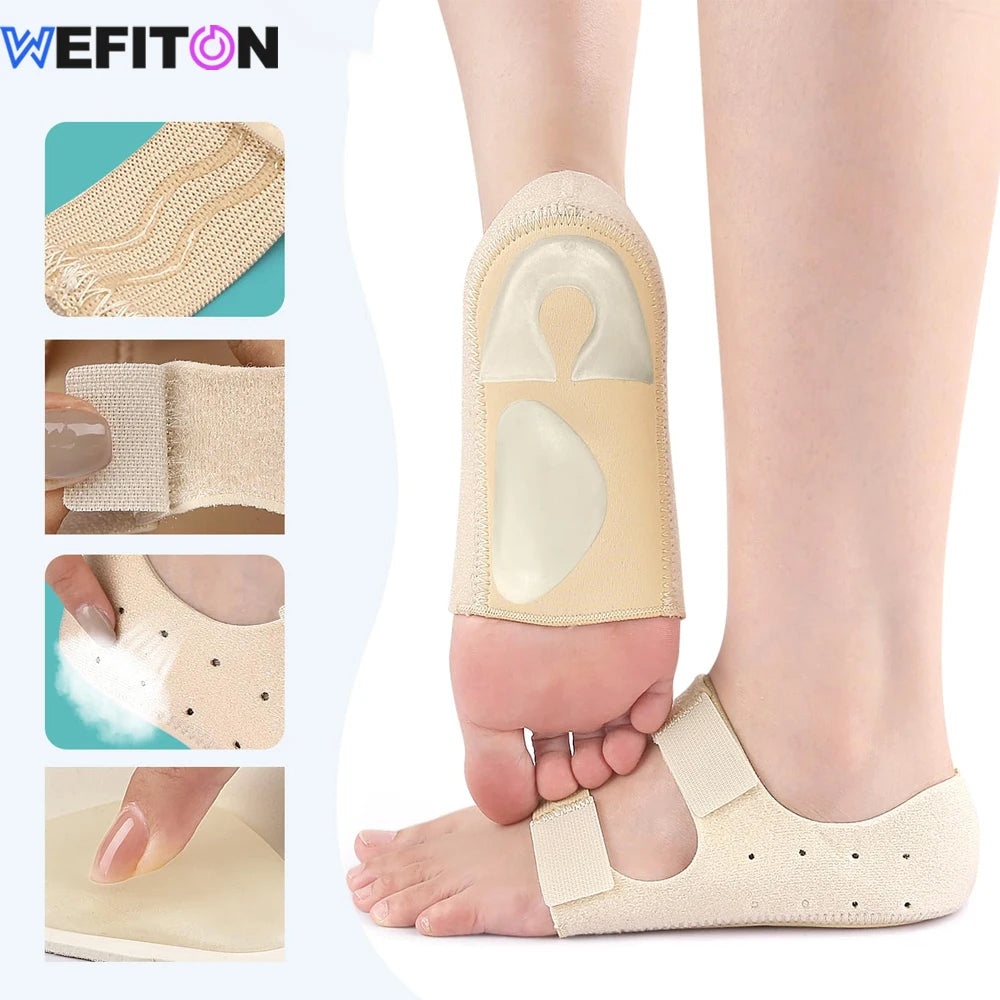 1Pair Gel Heel Protectors with Arch Support for Plantar Fasciitis- Pain Relief Cushion Pads for AchillesTendinitis,Cracked Heels Peaceful Pleasures Health and Wellness