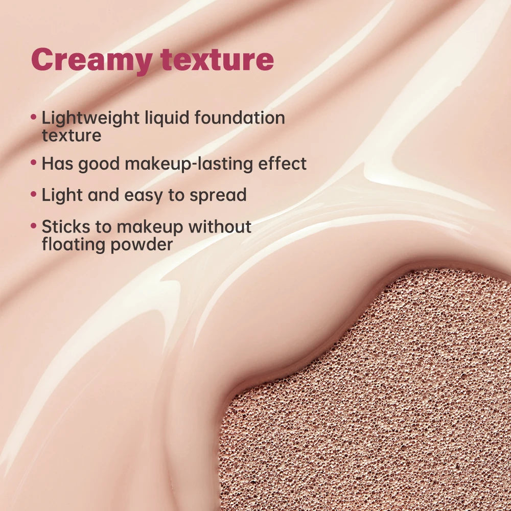 Korean Makeup Clear Soft Cushion Foundation Fit Full Coverage Waterproof Long-lasting Concealer Long-lasting Makeup Peaceful Pleasures Health and Wellness
