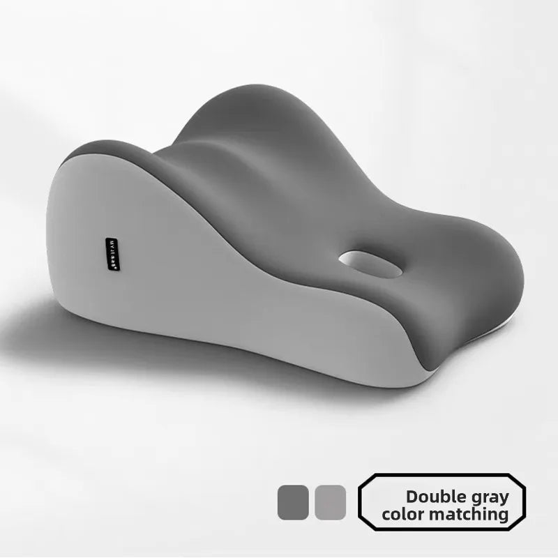 Intimacy Support Wedge Pillow for Couples Memory Foam Positioning Cushion for Back Neck & Waist Pain Relief with Washable Cover Peaceful Pleasures Health and Wellness Gray A