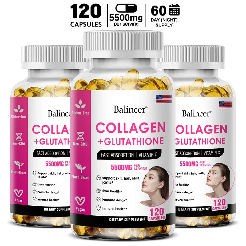 Glutathione Collagen Capsules – Antioxidant Skin Supplement