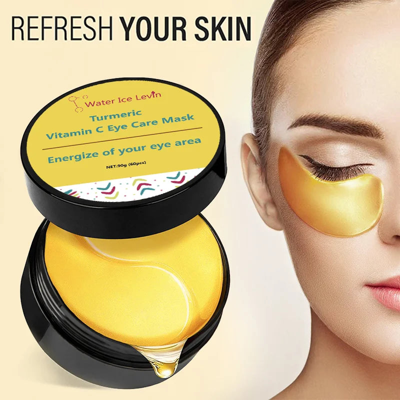 Turmeric Vitamin C Eye Masks – Dark Circles & Puffiness 60pc