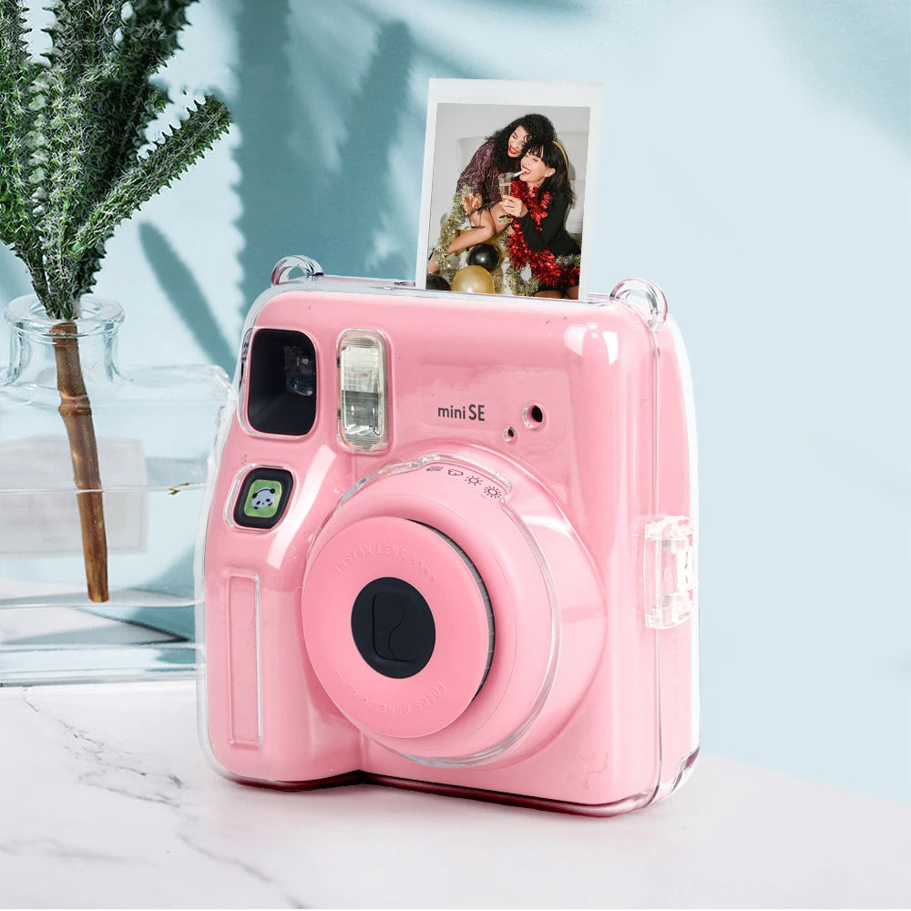 For Instax Mini SE Camera Protective Sleeve Transparent Shockproof Dustproof Camera Protective Sleeve Protective Acessaries Peaceful Pleasures Health and Wellness