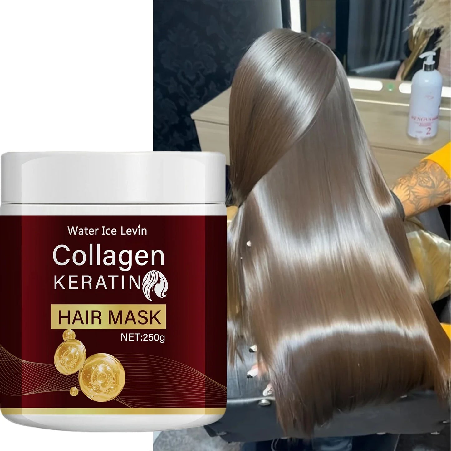 Collagen Keratin Hair Mask with Argan Oil – Nourish & Soften