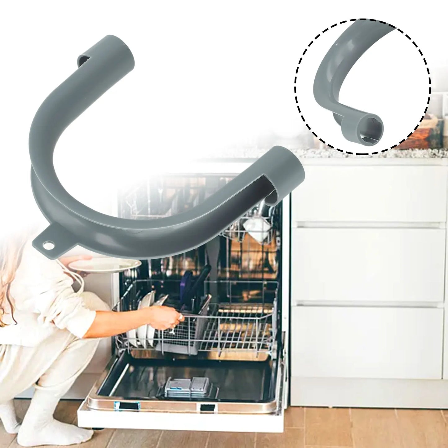 U-Shape Drain Hose Guide Holder – Washing Machine & Dishwasher