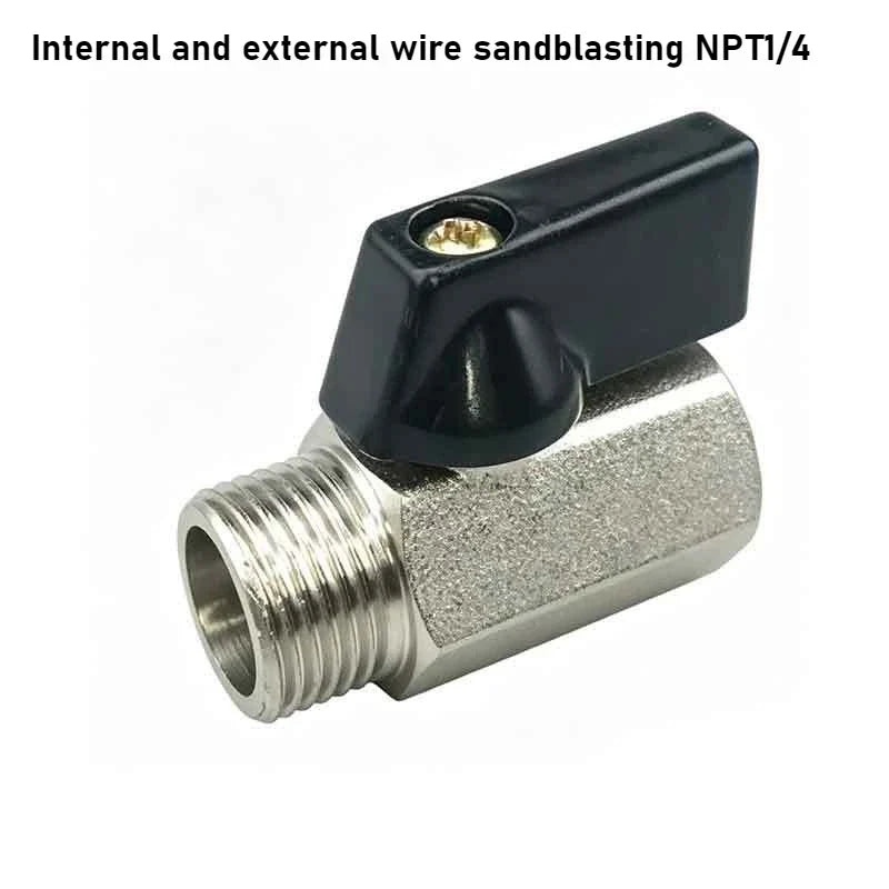Mini Brass Ball Valve 1/4" & 3/8" NPT Shut Off | Air Water Gas
