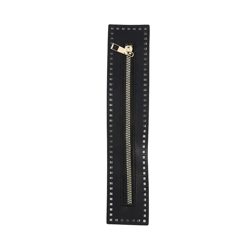 Repair Zipper Strip Braided Tape with Needle Holes PU Leather Luggage Bag Hardware Accessories DIY Replacement Zipper Pull Peaceful Pleasures Health and Wellness