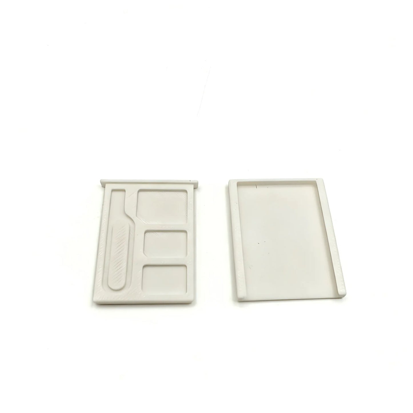 SIM Card Storage Box, Portable Secure Storage Of Mobile Phone Memory Cards,2-Slots-SIM Card+1-Slots-Cards-Pin+1-Slot TF-Card Peaceful Pleasures Health and Wellness white