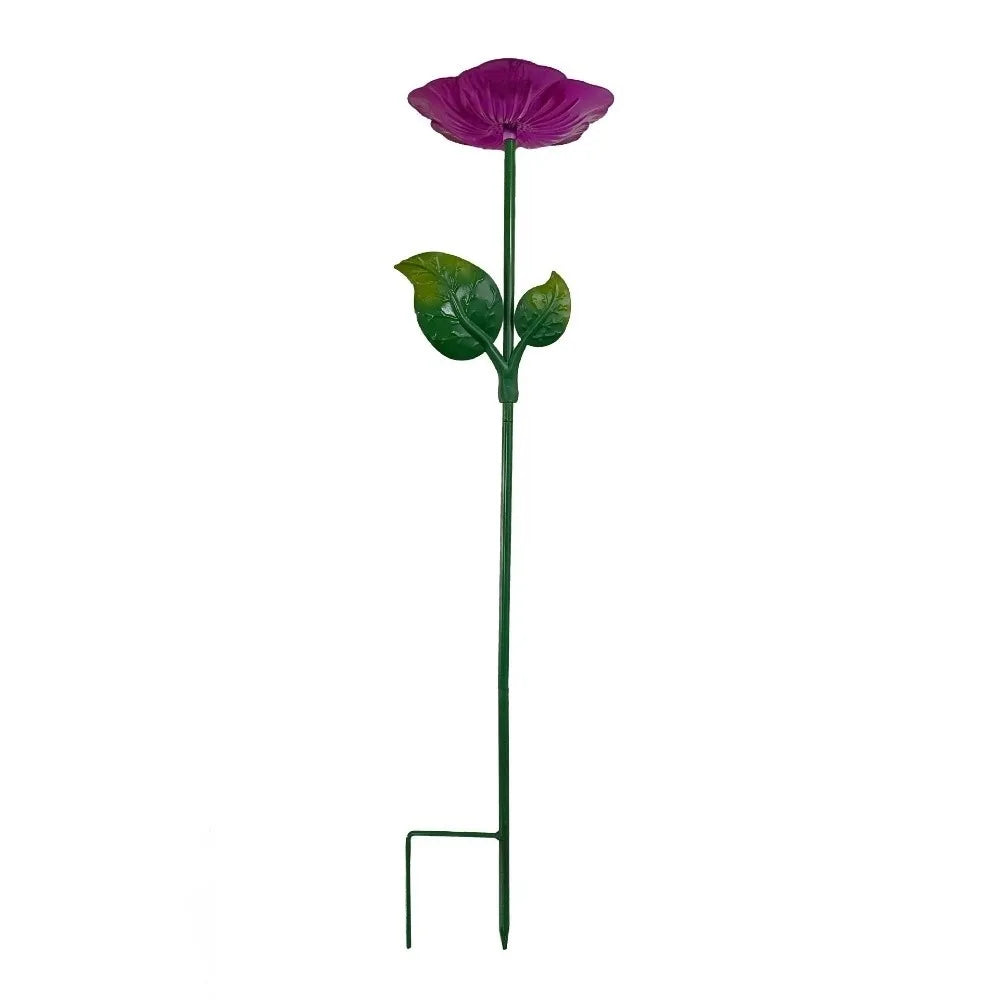 Iron Flower Bird Bath – Large Capacity Garden Dish | Oasis
