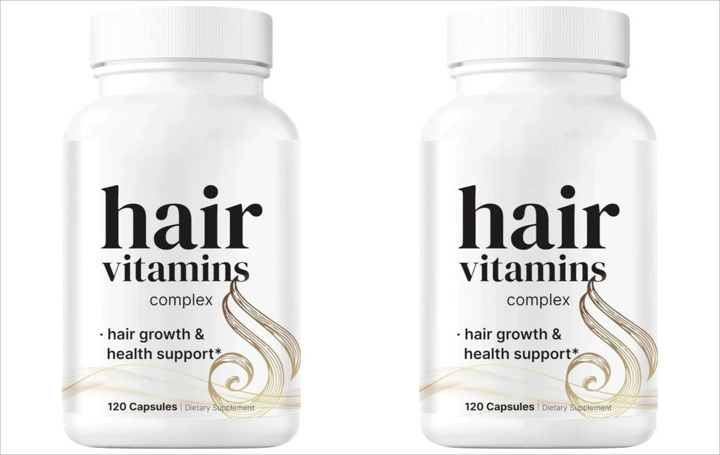 Hair Growth Vitamins 120 Caps | 14-in-1 Biotin Collagen Formula
