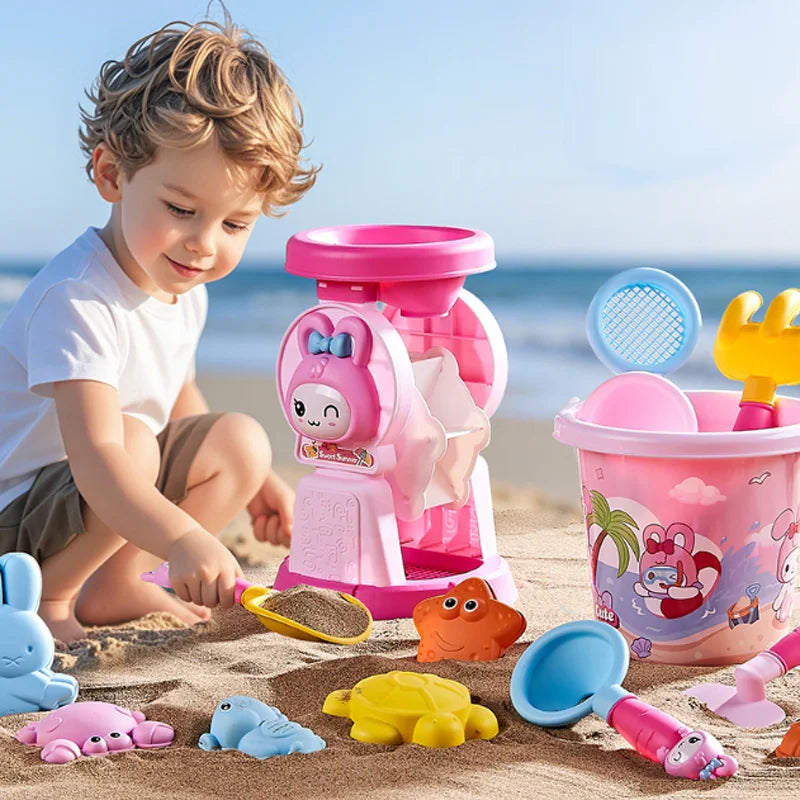Kids Beach Sand Toys Set – Shovel, Rake & Animal Molds 30PC