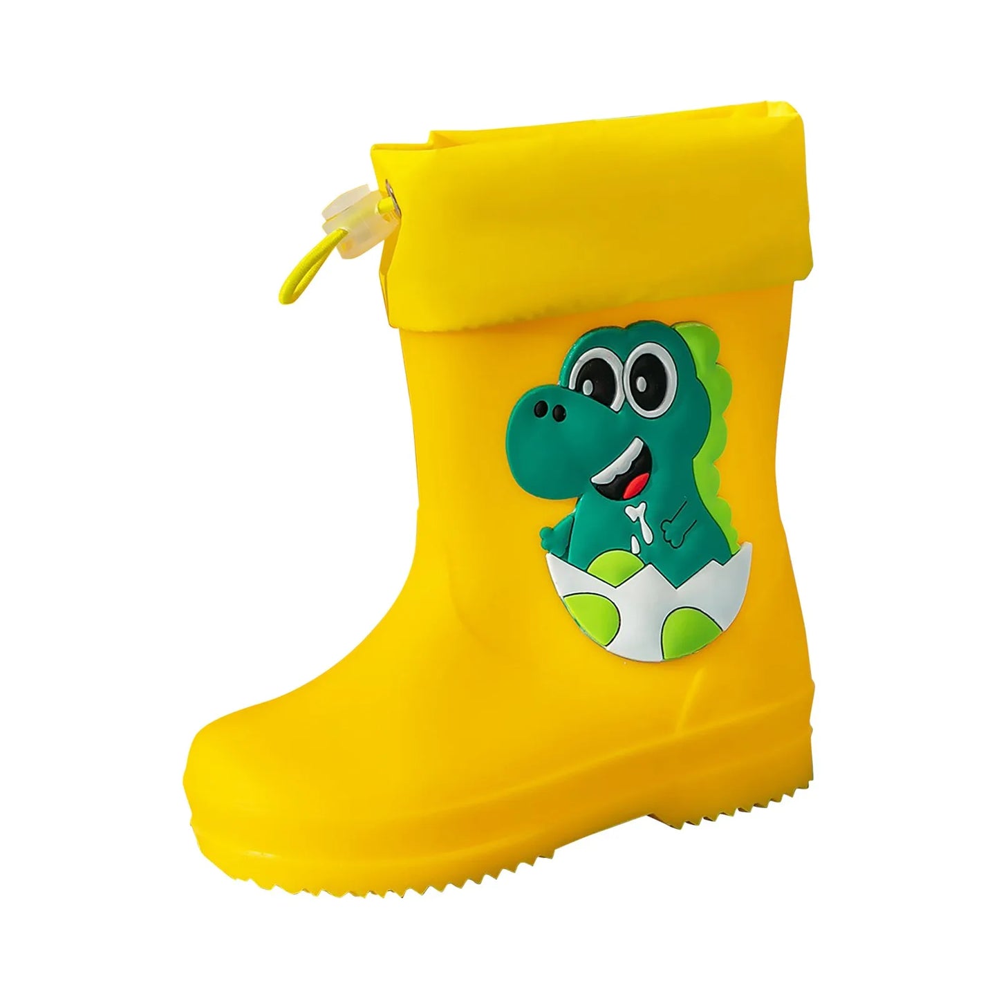 Kids Girl Boy Rain Boots Waterproof Toddler Rainboots Children's Shoes Rubber Boots Kids Baby Cartoon Dinosaur Water Shoes Boots Peaceful Pleasures Health and Wellness Yellow 26