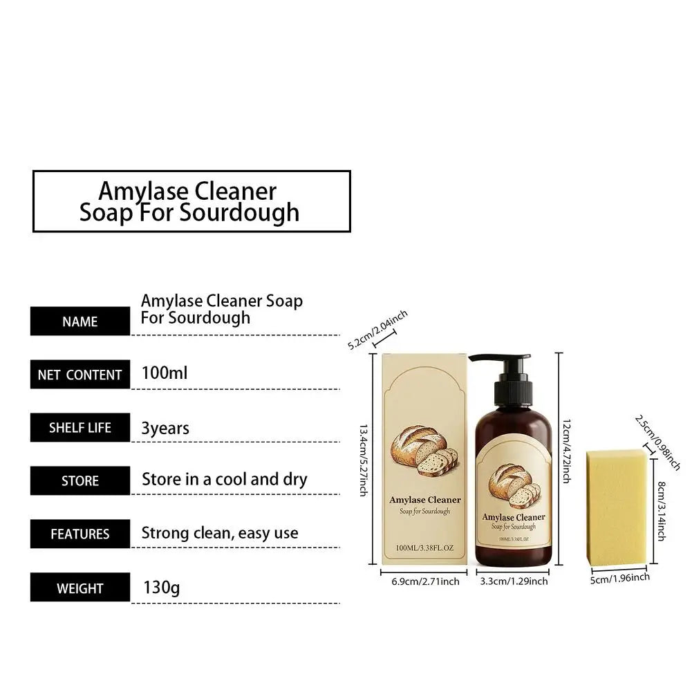 Amylase Enzyme Baking Cleaner – Removes Dough & Grease 100ml