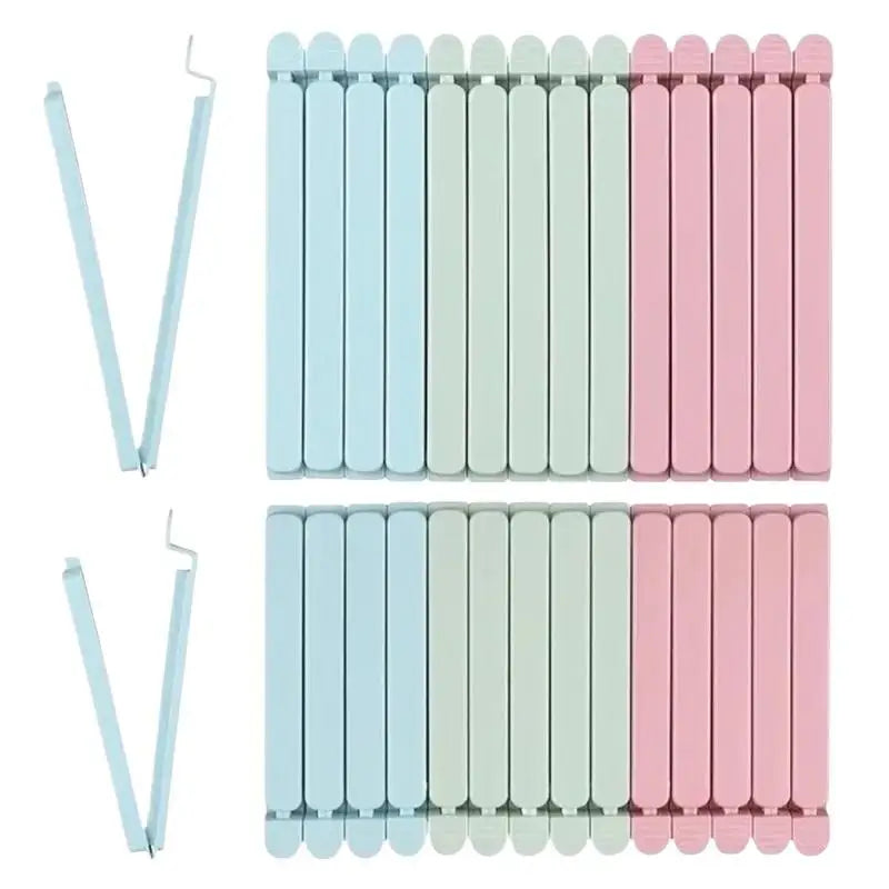10-Pack Colorful Food Bag Sealing Clips | Kitchen Storage Food Bag Clips Peaceful Pleasures Health and Wellness