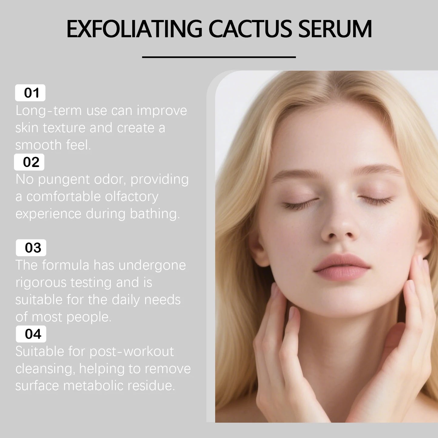 Cactus Essence Exfoliating Brightening Face Serum 80ml