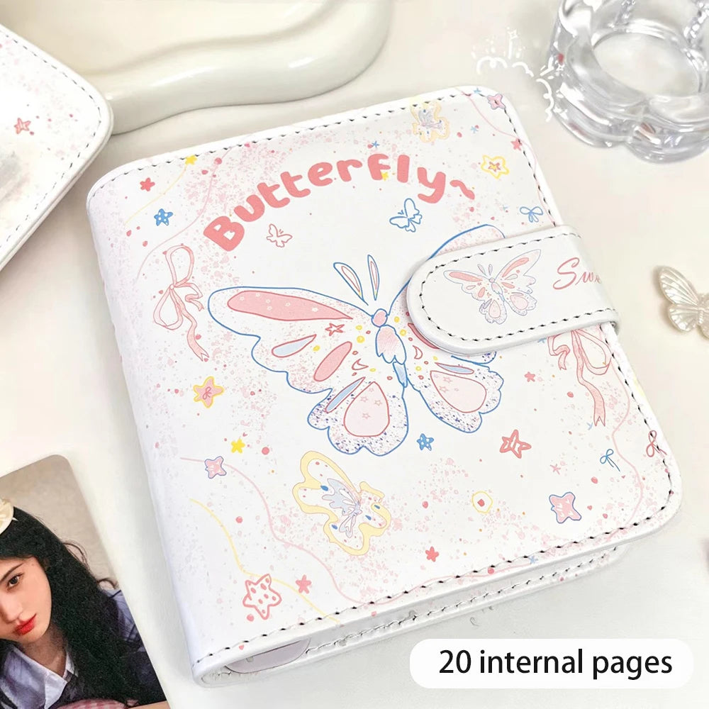 20 Inner Pages One Grid Leather Card Book High-end Polaroid Photo