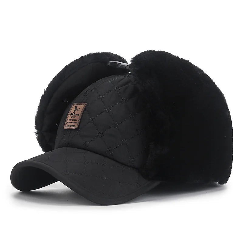 Unisex Winter Outdoor Cycling Windproof 3 In 1 Hat Lei Feng Cap With Face Mask & Ear Flap Ski Thick Velvet Hat For Men Women Peaceful Pleasures Health and Wellness