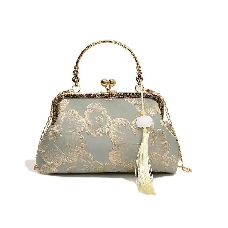 Chinese Embroidered Evening Clutch Bag | Women's Crossbody