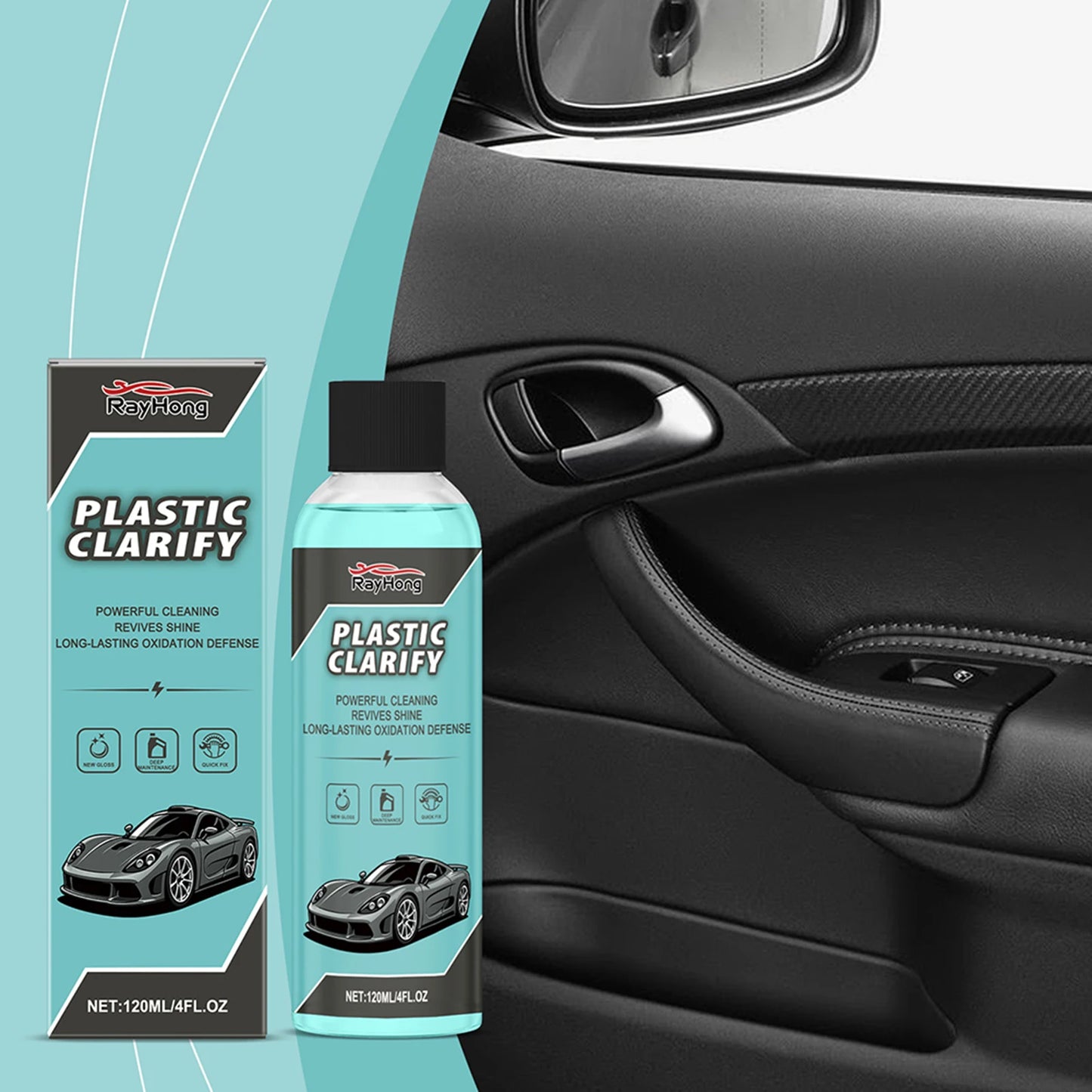 Car Care Supplies Clarify For Cars Detailer For Car Interiors Exteriors With Hygienic Protection Surfaces Water-Less Spray Wax Peaceful Pleasures Health and Wellness