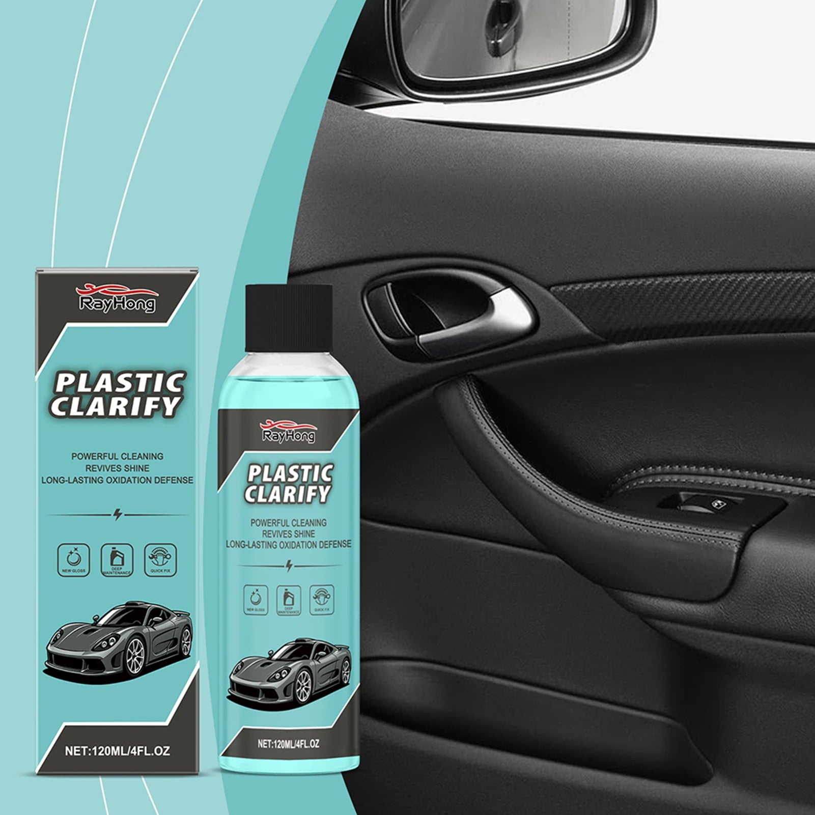 Car Care Supplies Clarify For Cars Detailer For Car Interiors Exteriors With Hygienic Protection Surfaces Water-Less Spray Wax Peaceful Pleasures Health and Wellness