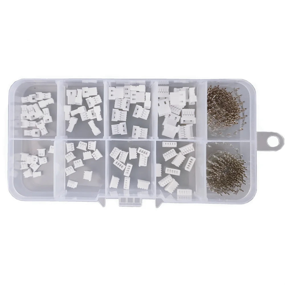 40sets/Box JST 1.25 Male Female Connector Aerial Docking 2/3/4/5Pin Plug With Terminal Wire Connectors Kit Peaceful Pleasures Health and Wellness
