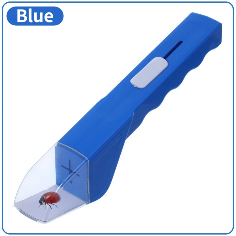 1PC Handheld Insect Catcher Bug Gripper Safe Spider Wasp Bee Catch Tool Household Garden Outdoor Portable Pest Capture Supplies Peaceful Pleasures Health and Wellness Blue