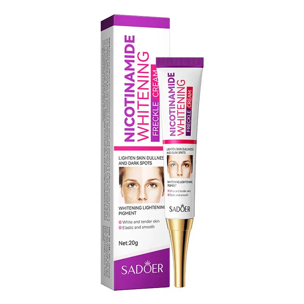 Nicotinamide Brightening Face Cream 20g – Lightweight Moisturizer with Hyaluronic Acid & Vitamin C for All Skin Types Peaceful Pleasures Health and Wellness 1pc