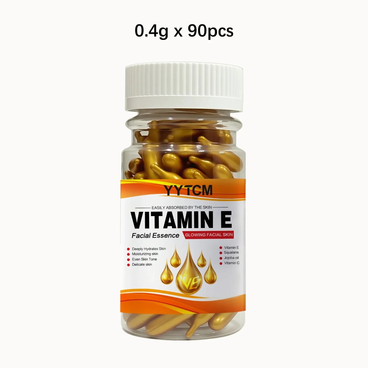 Vitamin E Capsule Essence – Squalane & Vitamin C | 30 Caps