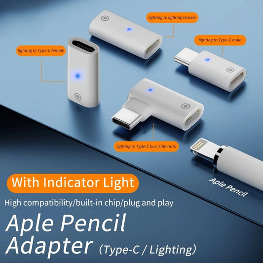 Connector Charger for Apple Pencil Adapter Charging Adapter Cable Connector USB-C Type-C Female to Female Charger Converter Peaceful Pleasures Health and Wellness