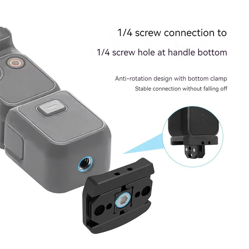 DJI Osmo Pocket 3/4 Quick Release Expansion Mount Adapter