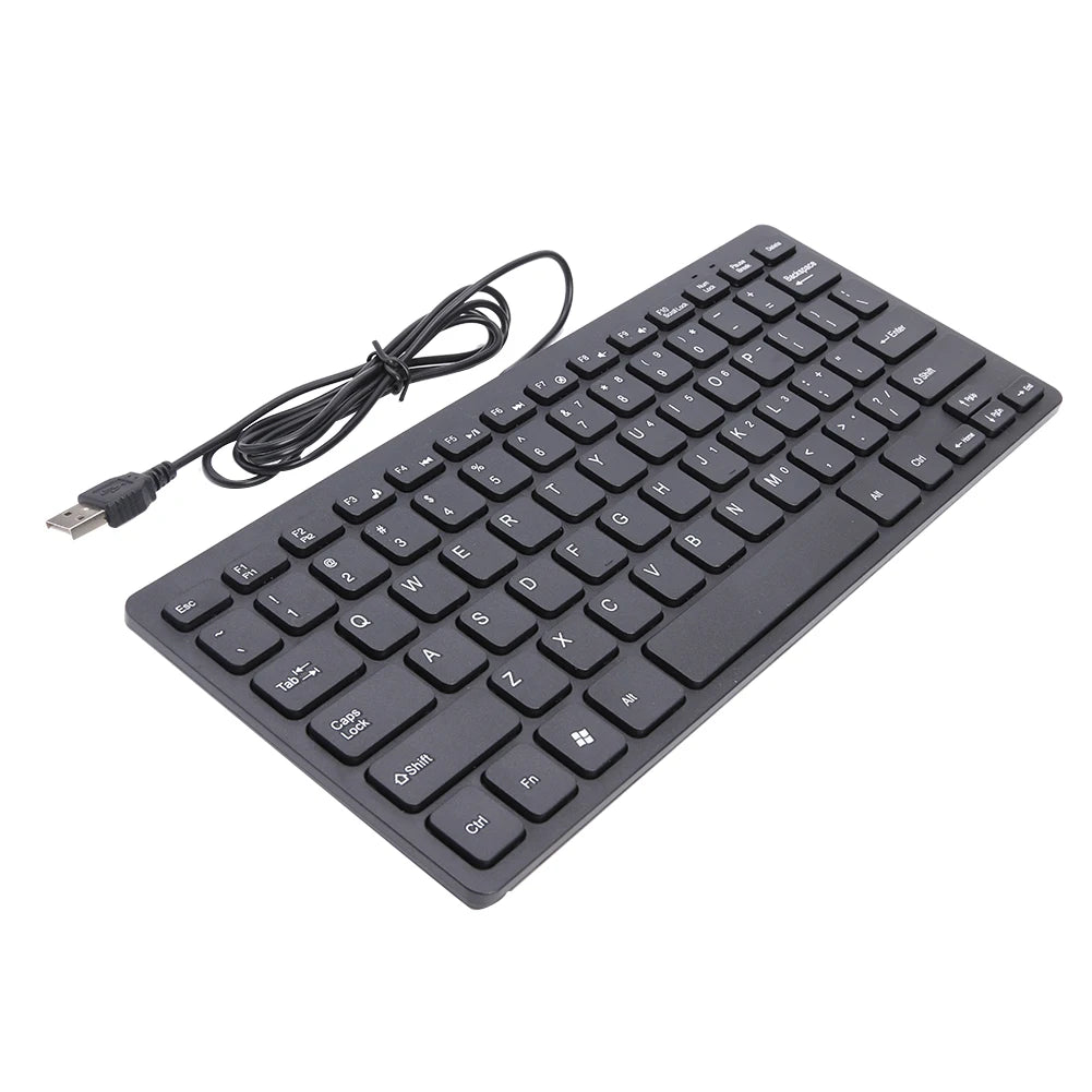 Hot Sale Keyboard Delicate Design K1000 10 inch Ultra Thin 78 Keys Wired Keyboard Mini USB Slim PC Keyboard Keypad Peaceful Pleasures Health and Wellness